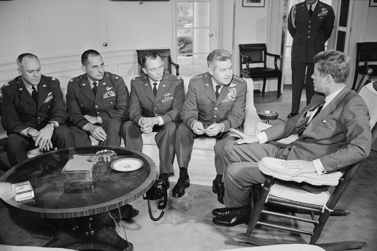 President Talking with Pilots