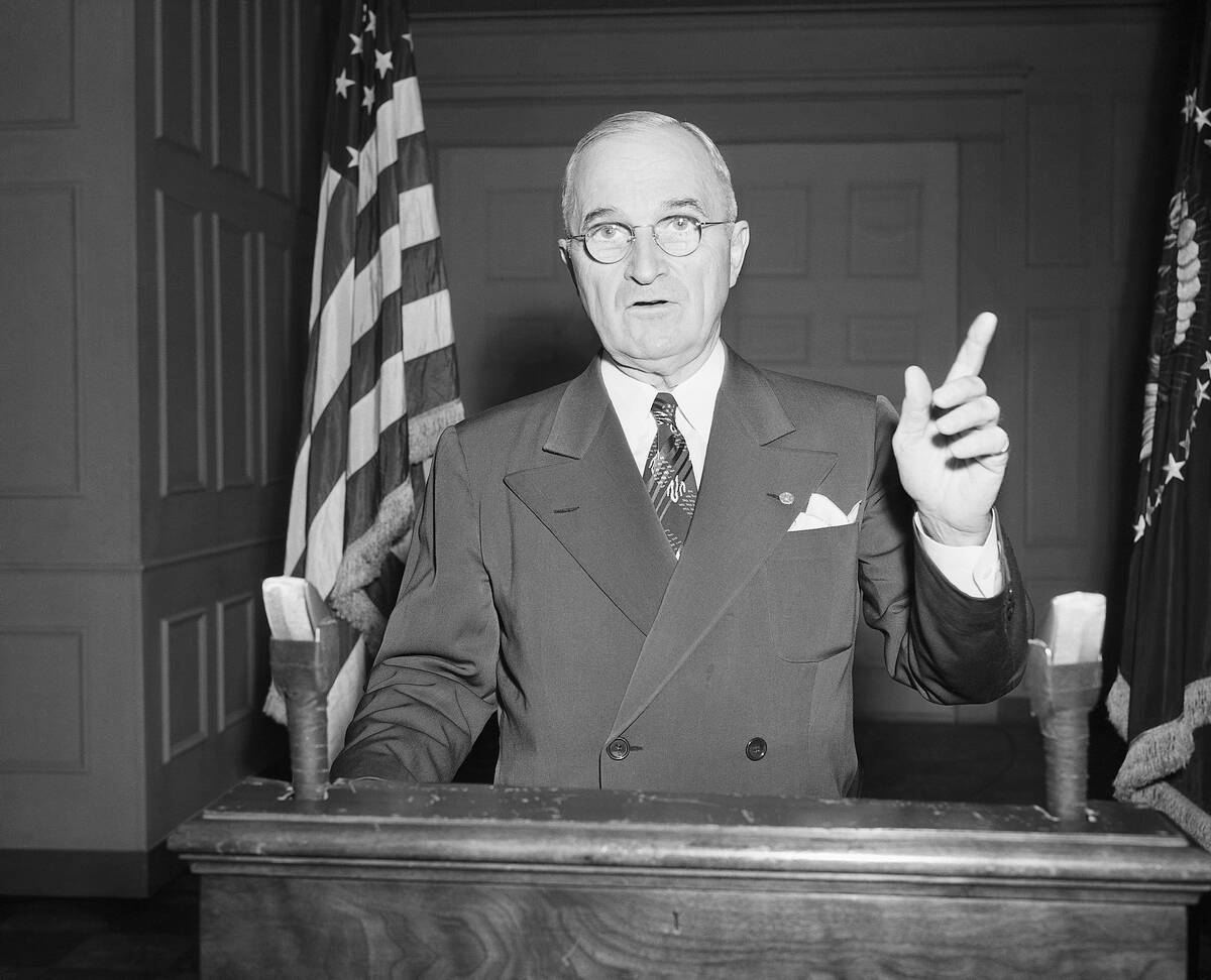 President Truman Addressing the Nation