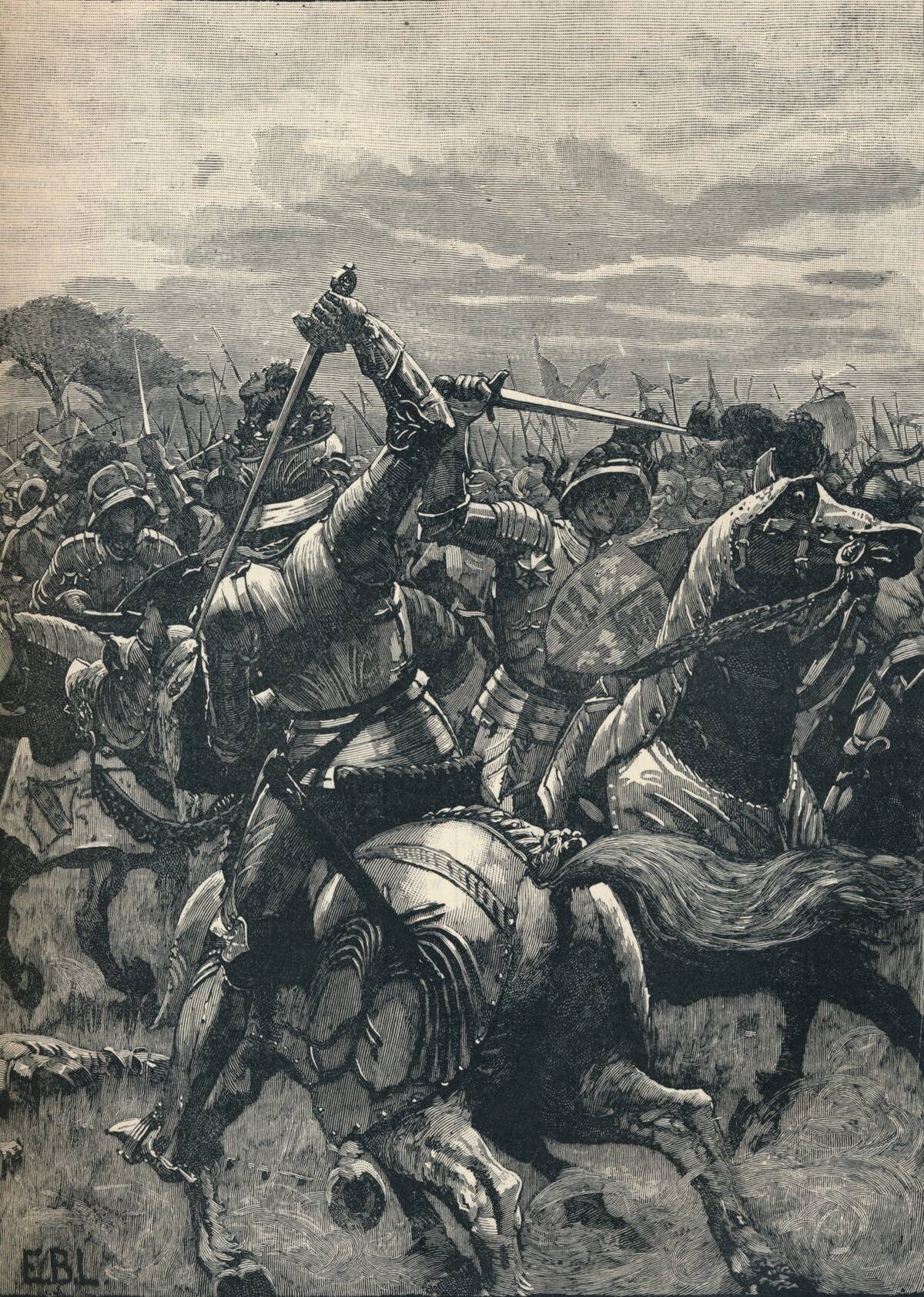 Richard III at the Battle of Bosworth