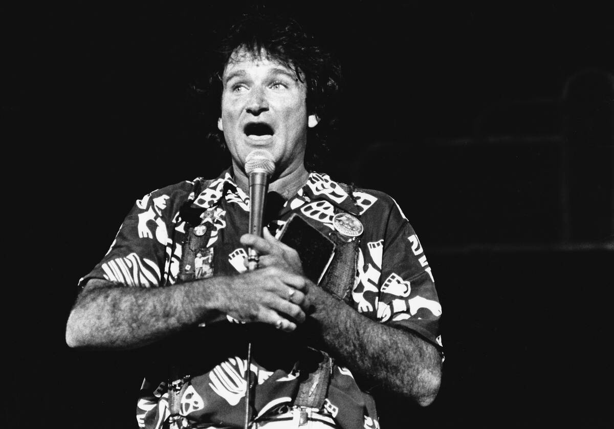 Robin Williams performs at the Universal Amphitheater on July 1, 1979.
Photo: Tony Barnard