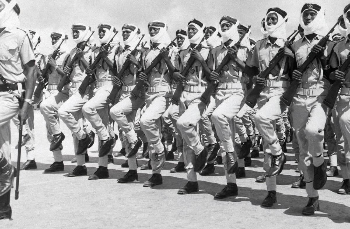 Rows Of Somali Soldiers In Training