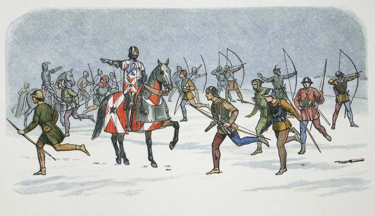 Strategem Of Lord Fauconberg At The Battle Of Towton Yorkshire 1461 (1864)