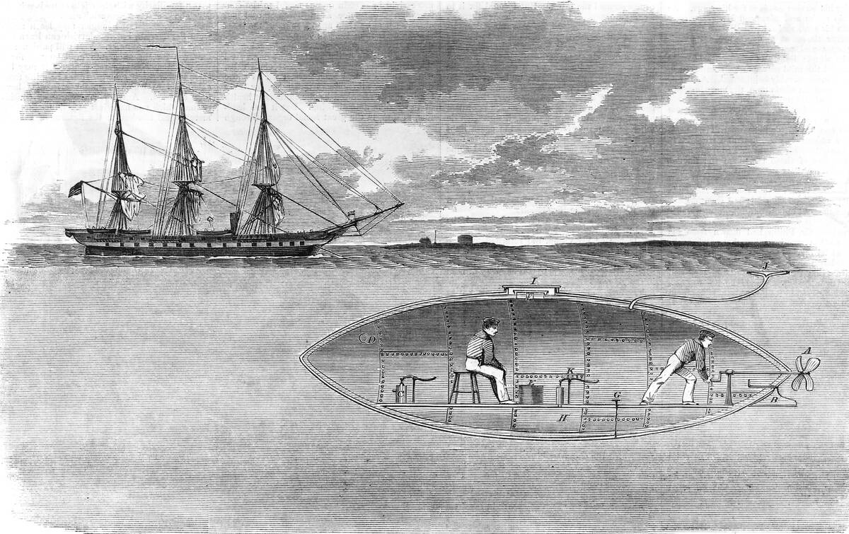Submarine Intending To Blow Up The USS Minnesota