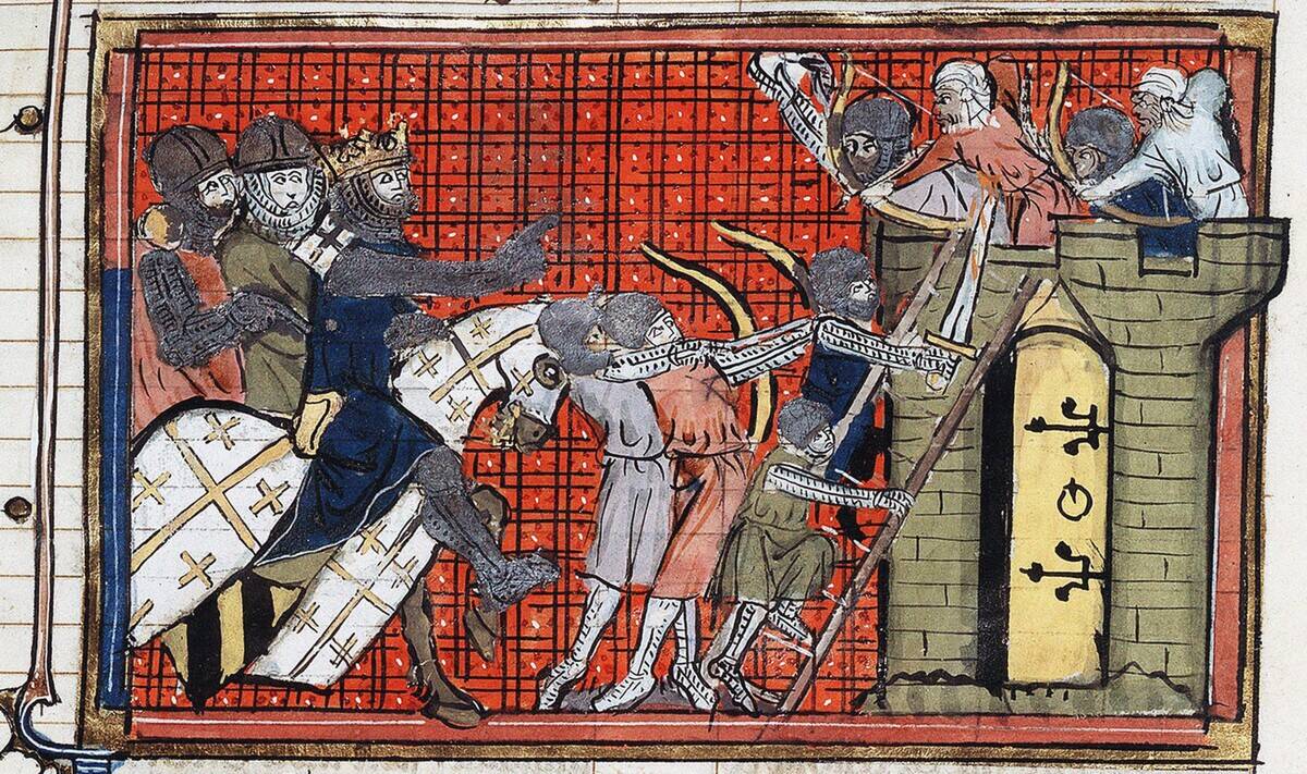 The Capture Of A Town By Godfrey Of Bouillon Creator: Anonymous