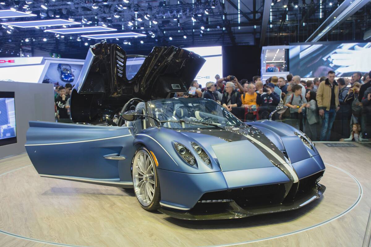 The Pagani Huayra Roadster...