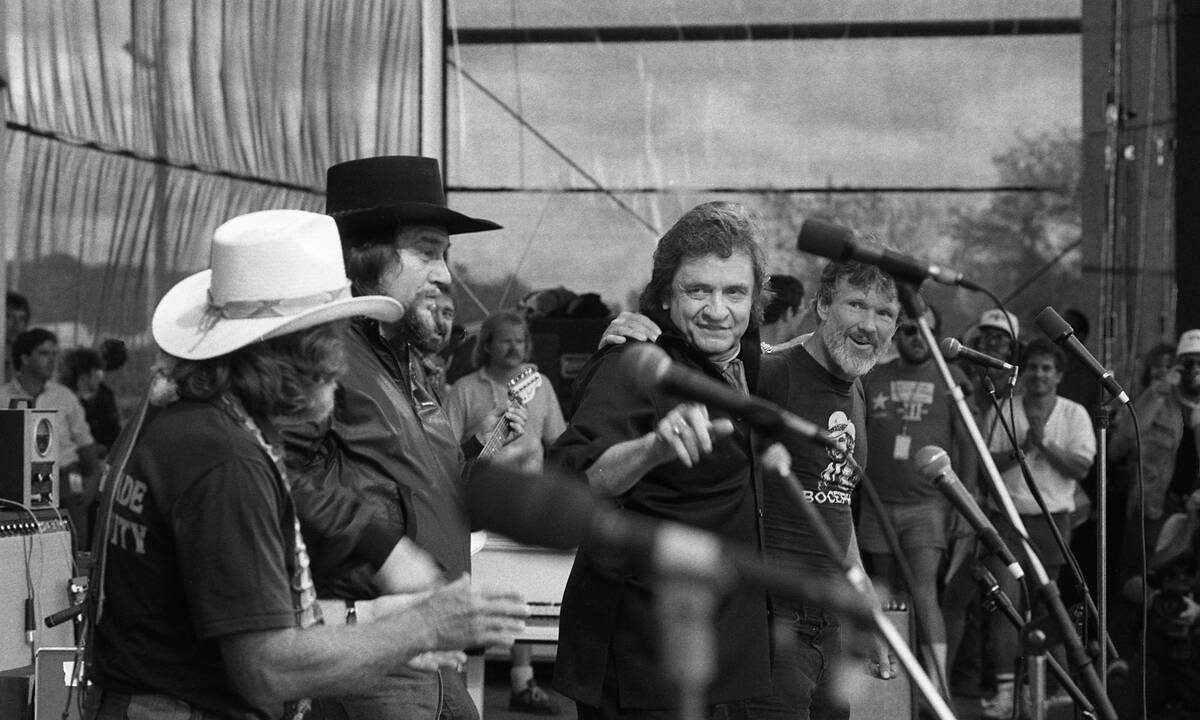 Willie Nelson, Waylon Jennings, Johnny Cash, And Kris Kristofferson