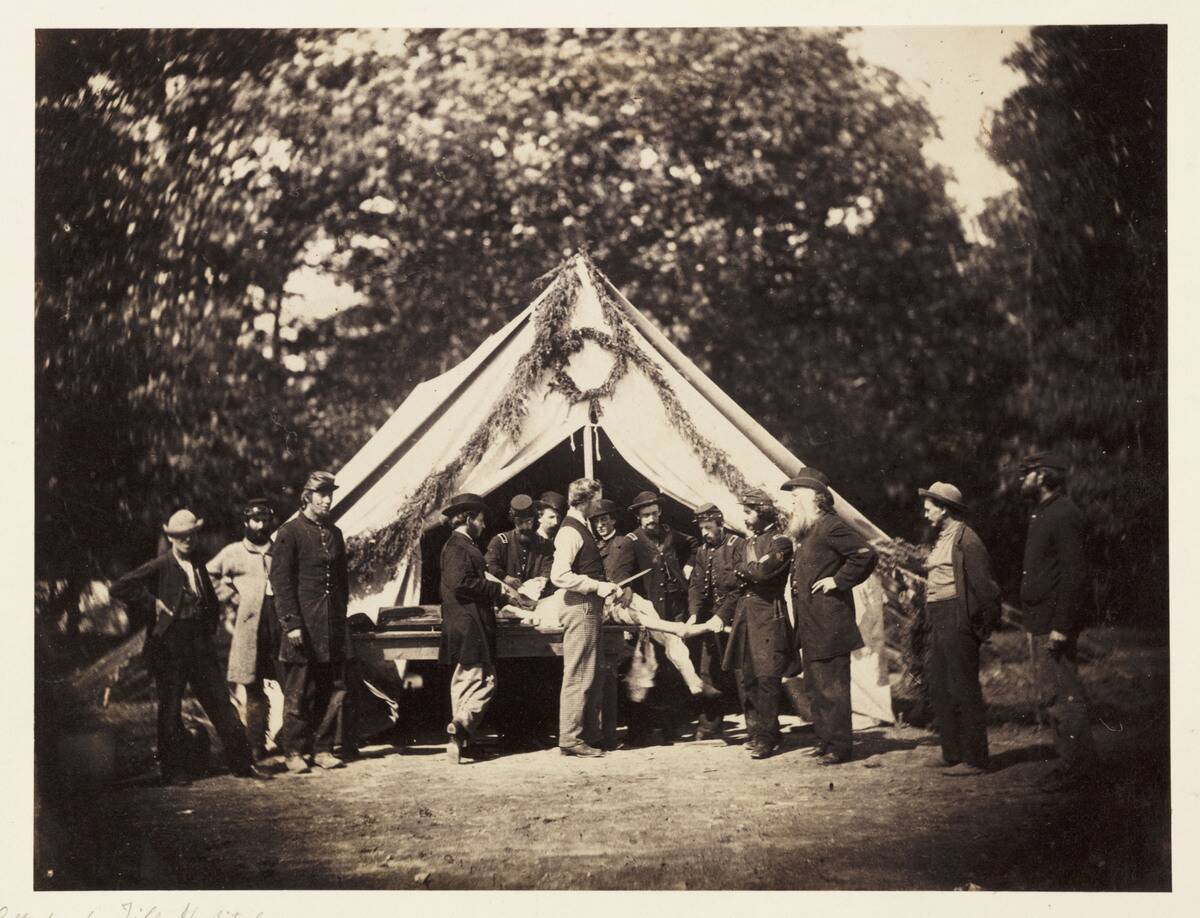 �Gettysburg Field Hospital�, Pennsylvania, USA, July 1863.