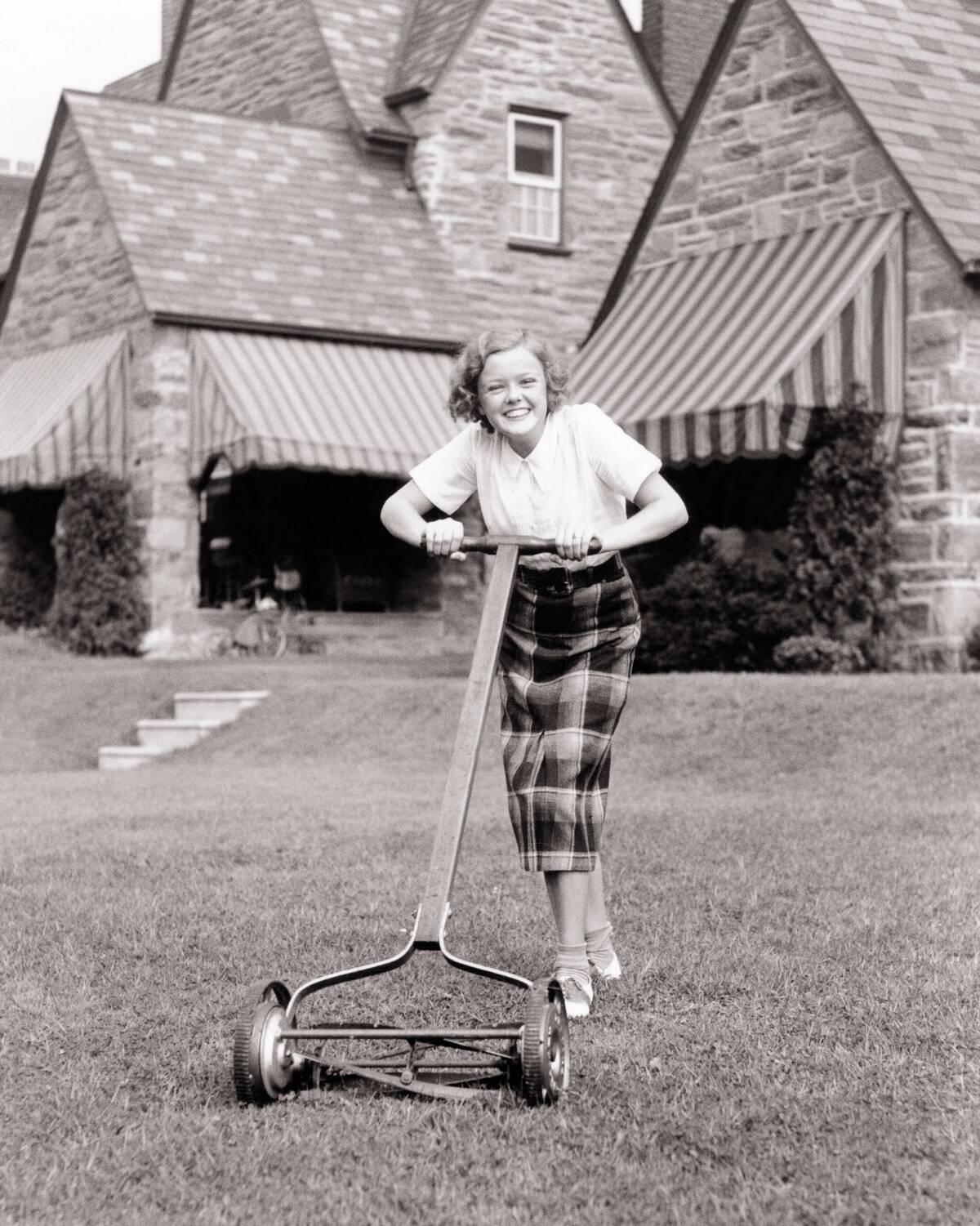 1930s 1940s Teen Girl Smili...