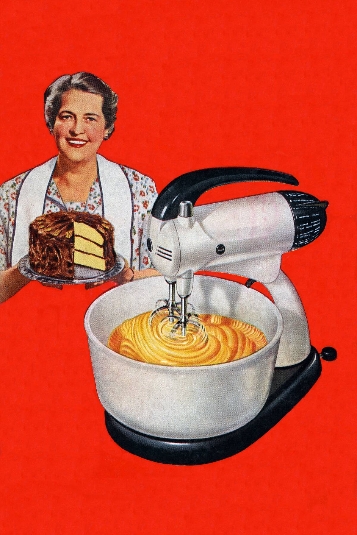 1940s Housewife with Cake