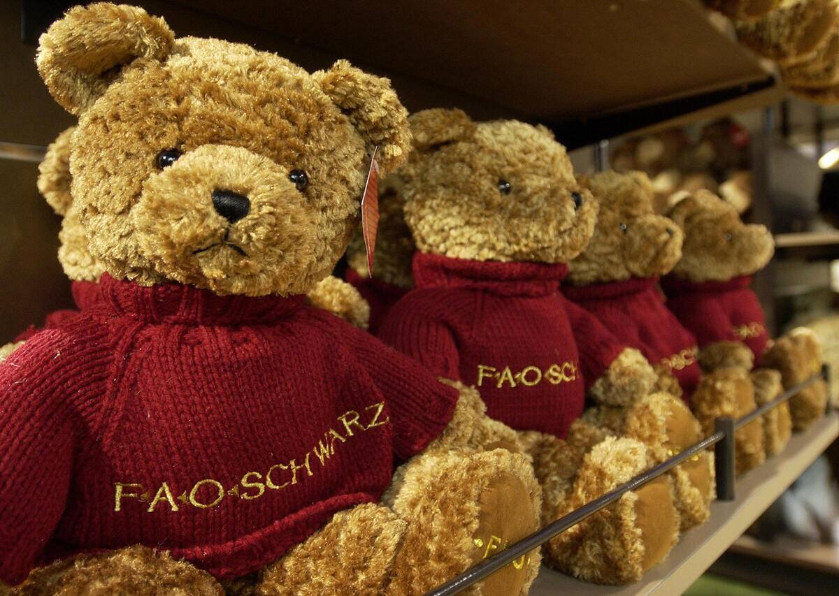 A display of toy bears at the upscale US