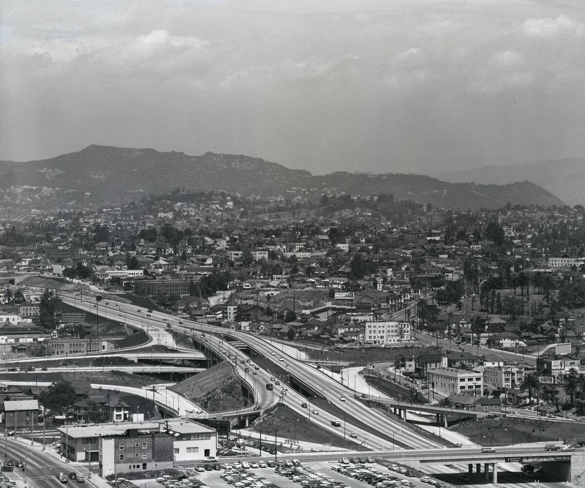 Aerial View Of Ca, Highways, Mts., Etc.