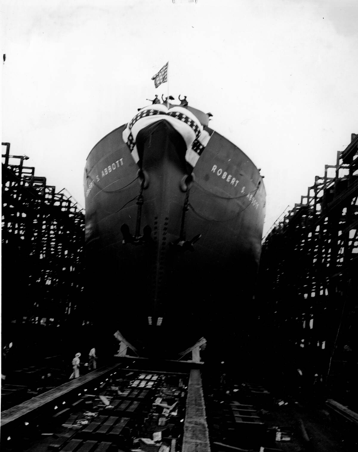 At The Launch Of The SS Robert S. Abbott