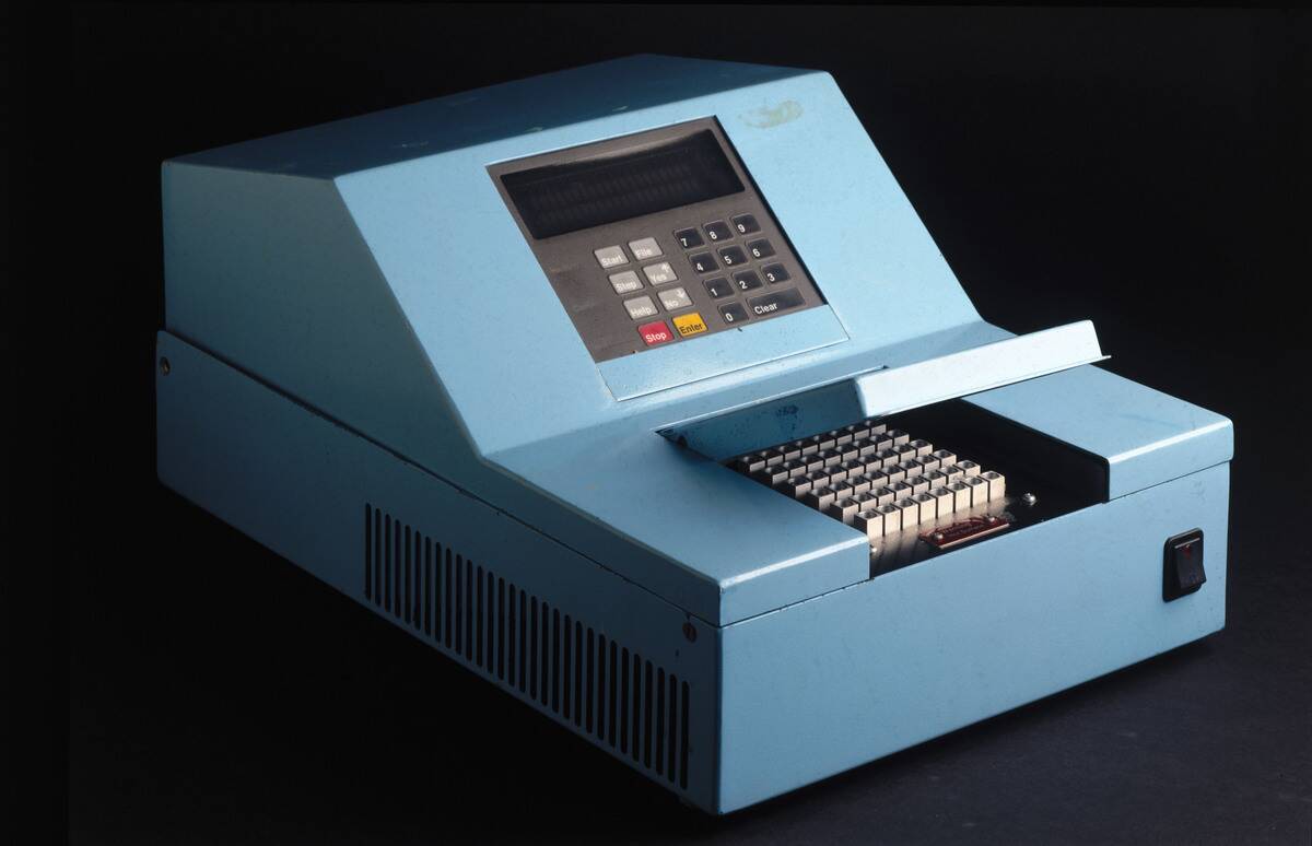 Baby Blue - a prototype polymerase chain reaction (PCR), c 1986.