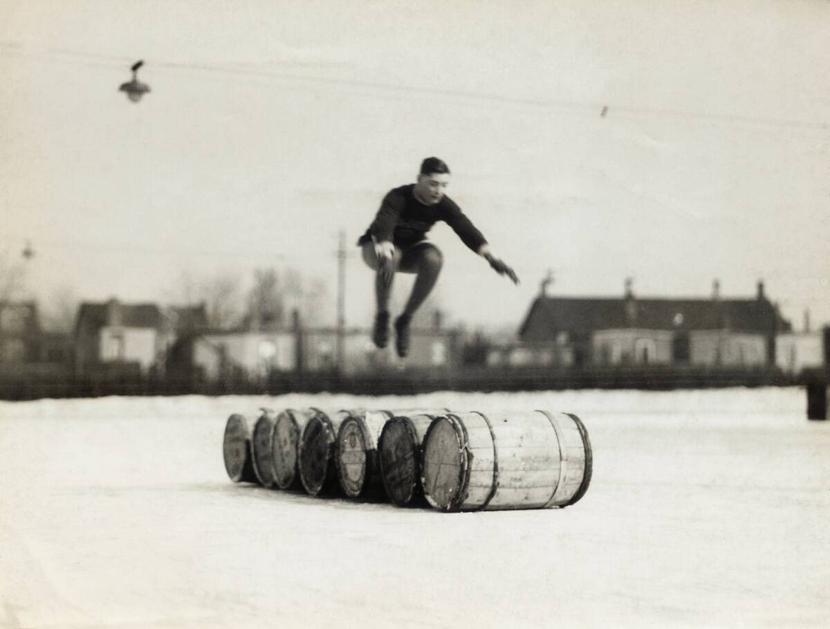 Barrel Jumping on Skates