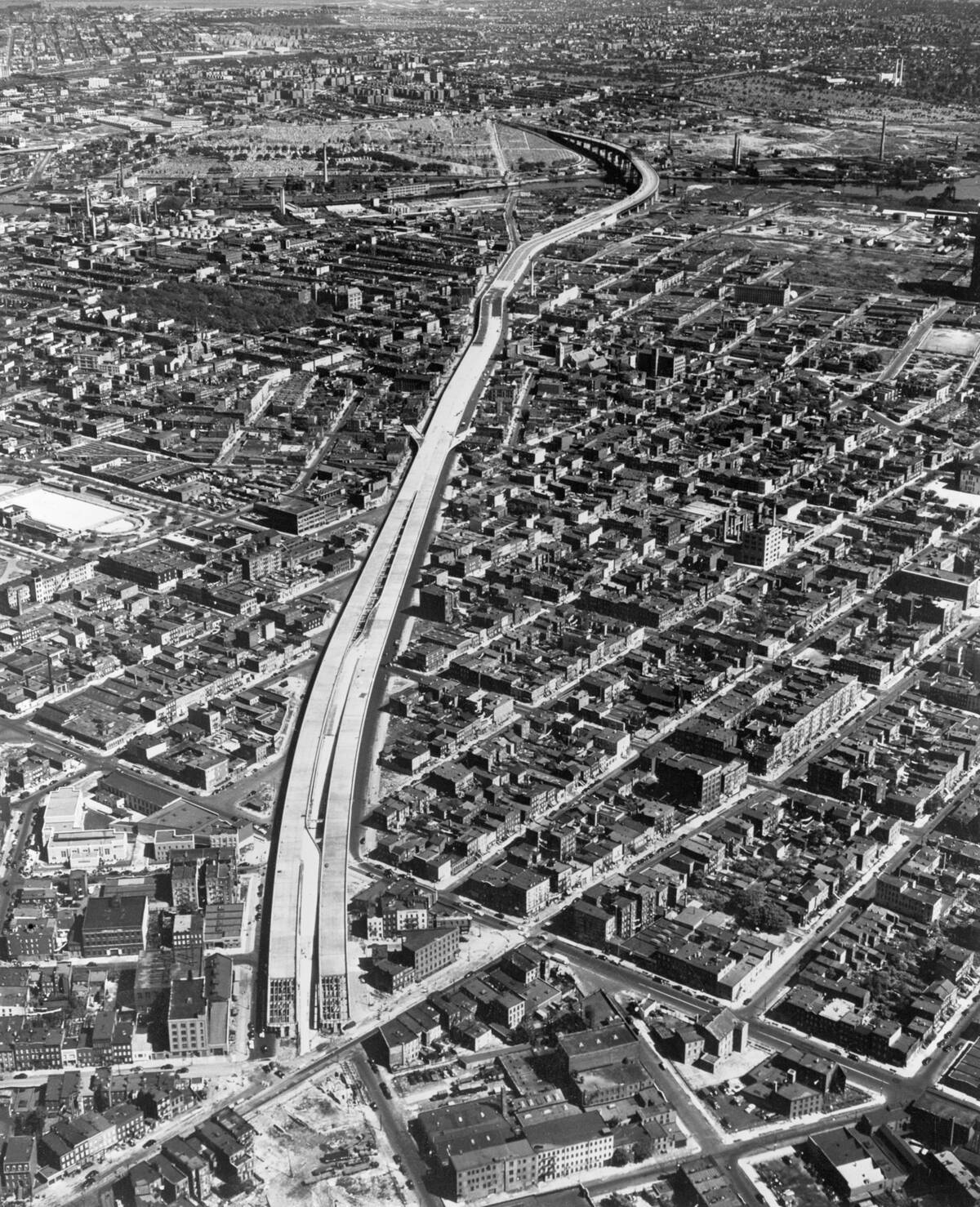 Brooklyn-Queens Expressway Under Construction