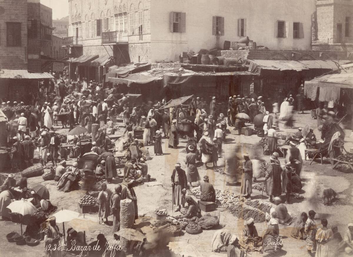 Busy Bazaar in Jaffa
