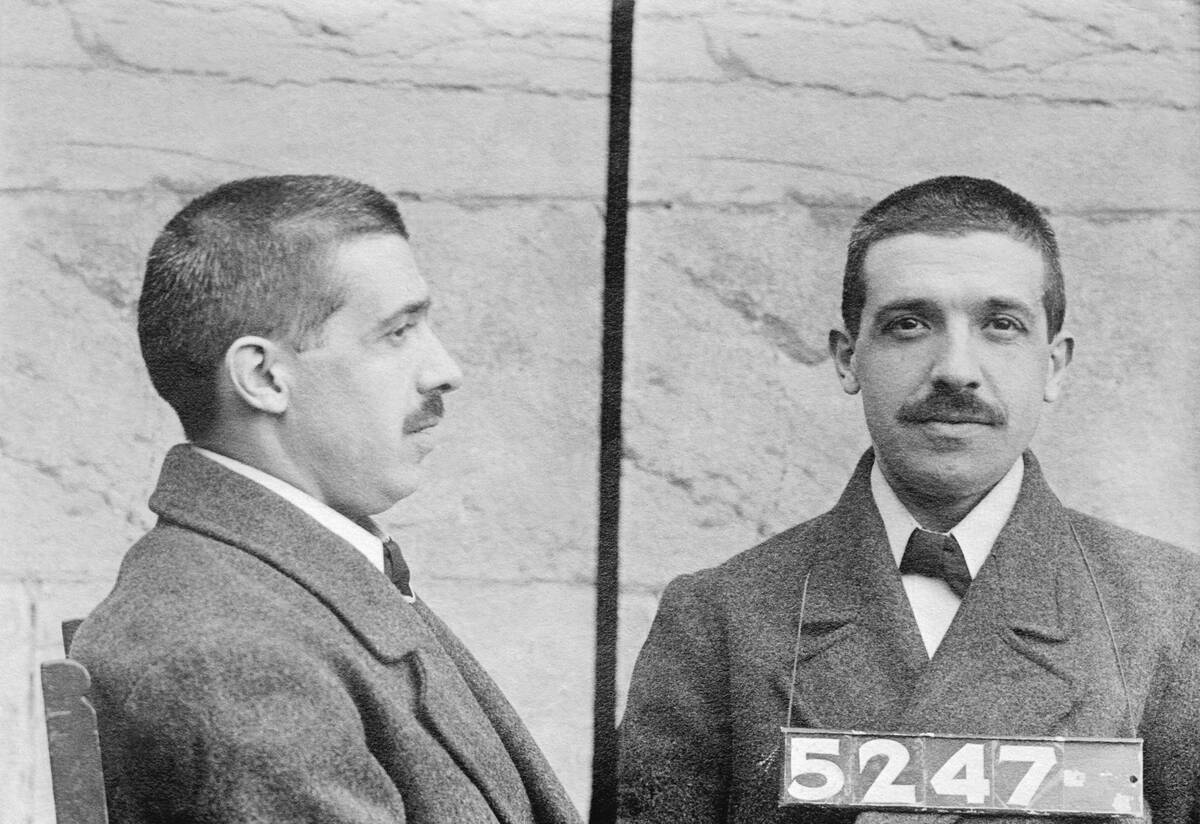 Charles Ponzi Mug Shots