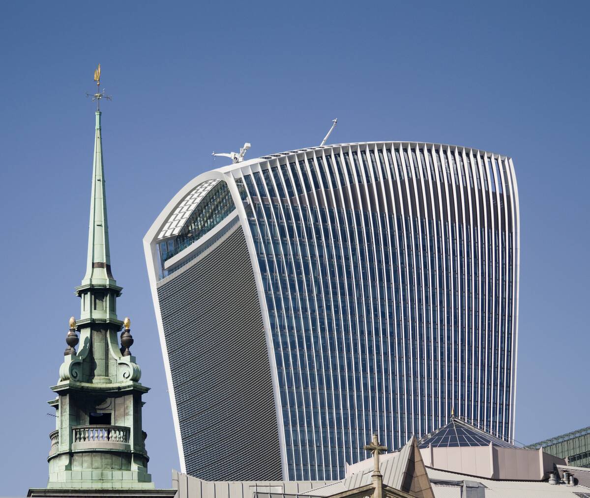 Church And Skyscraper