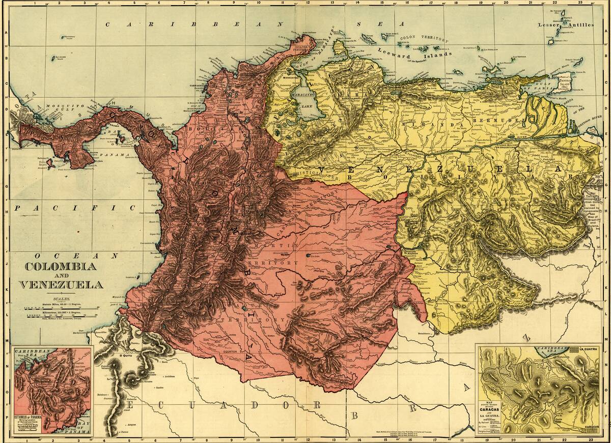 Colombia & Venezuela, 1898