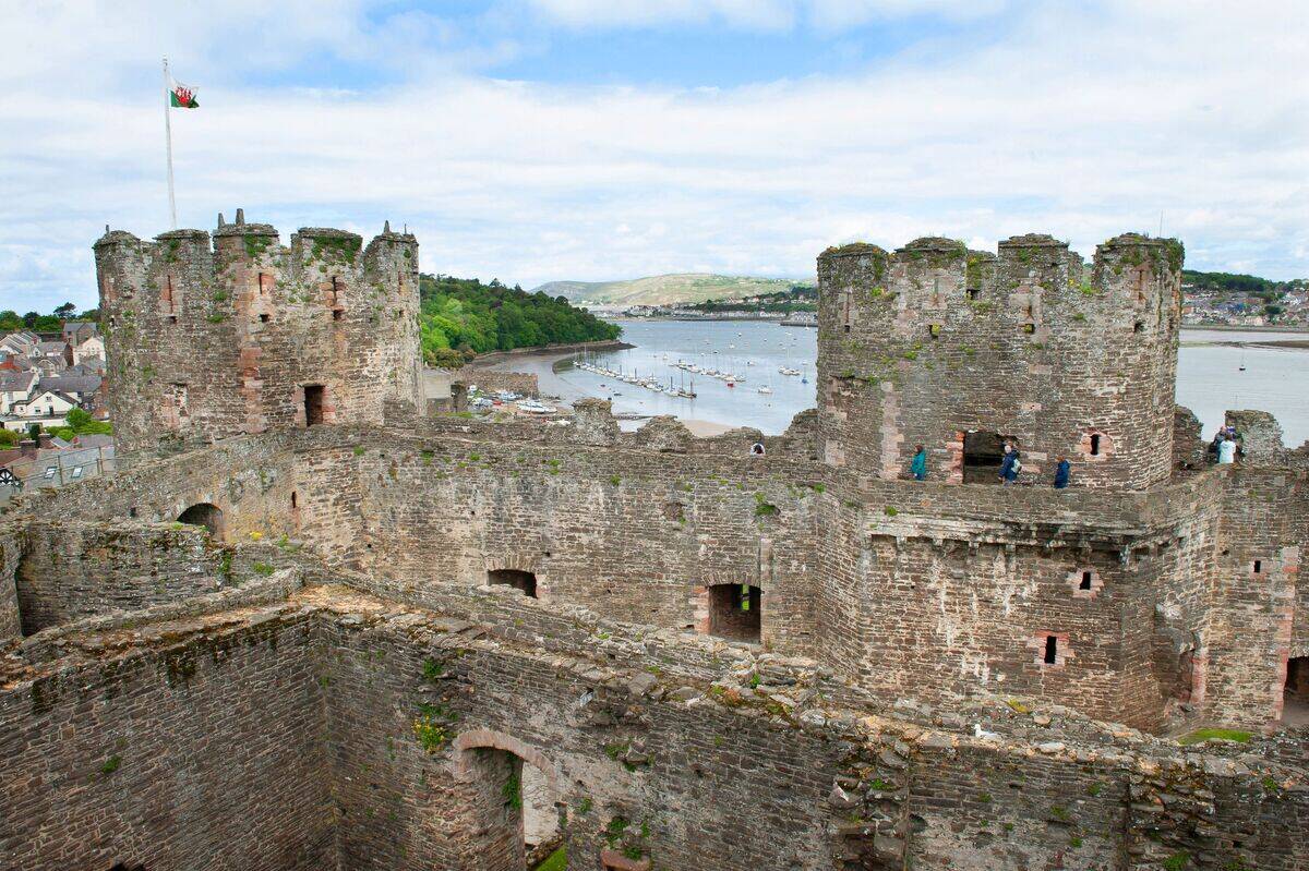 Conwy Castle in the town of Conwy. Wales. United Kingdom