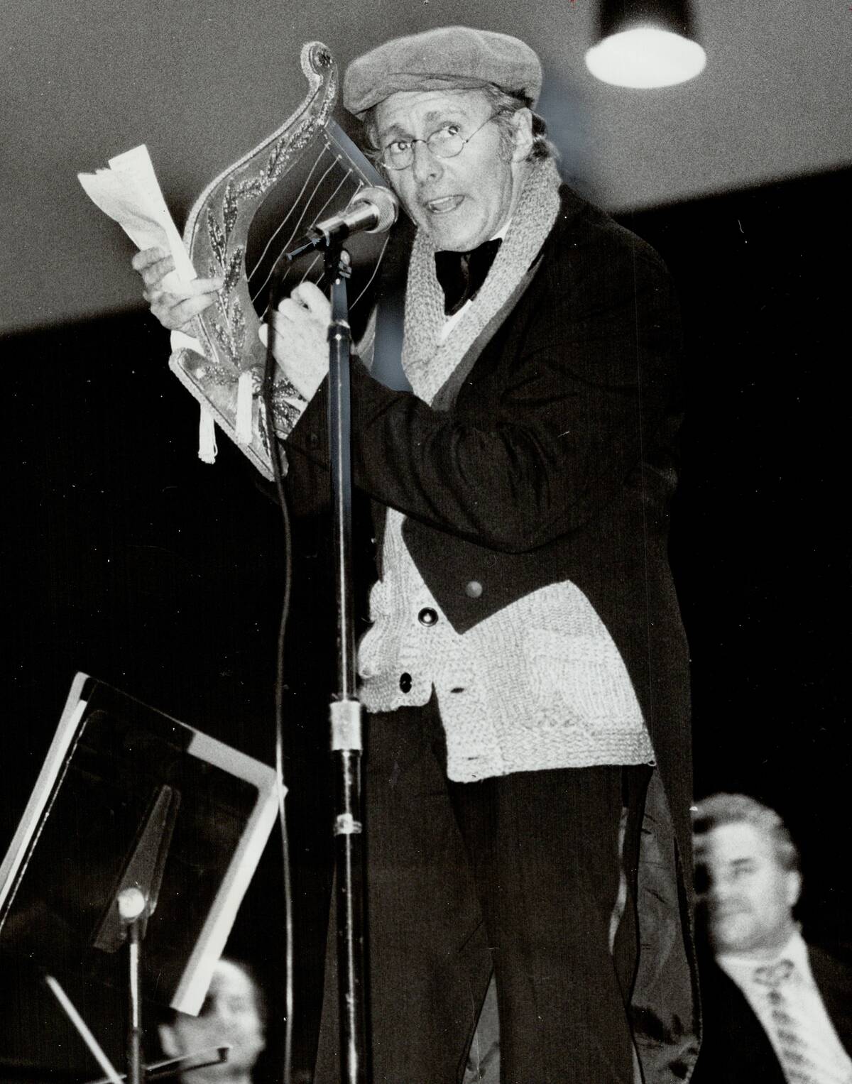 Crusty old farmer Charlie Farquharson lent a special air to last night's special Christmas concert a