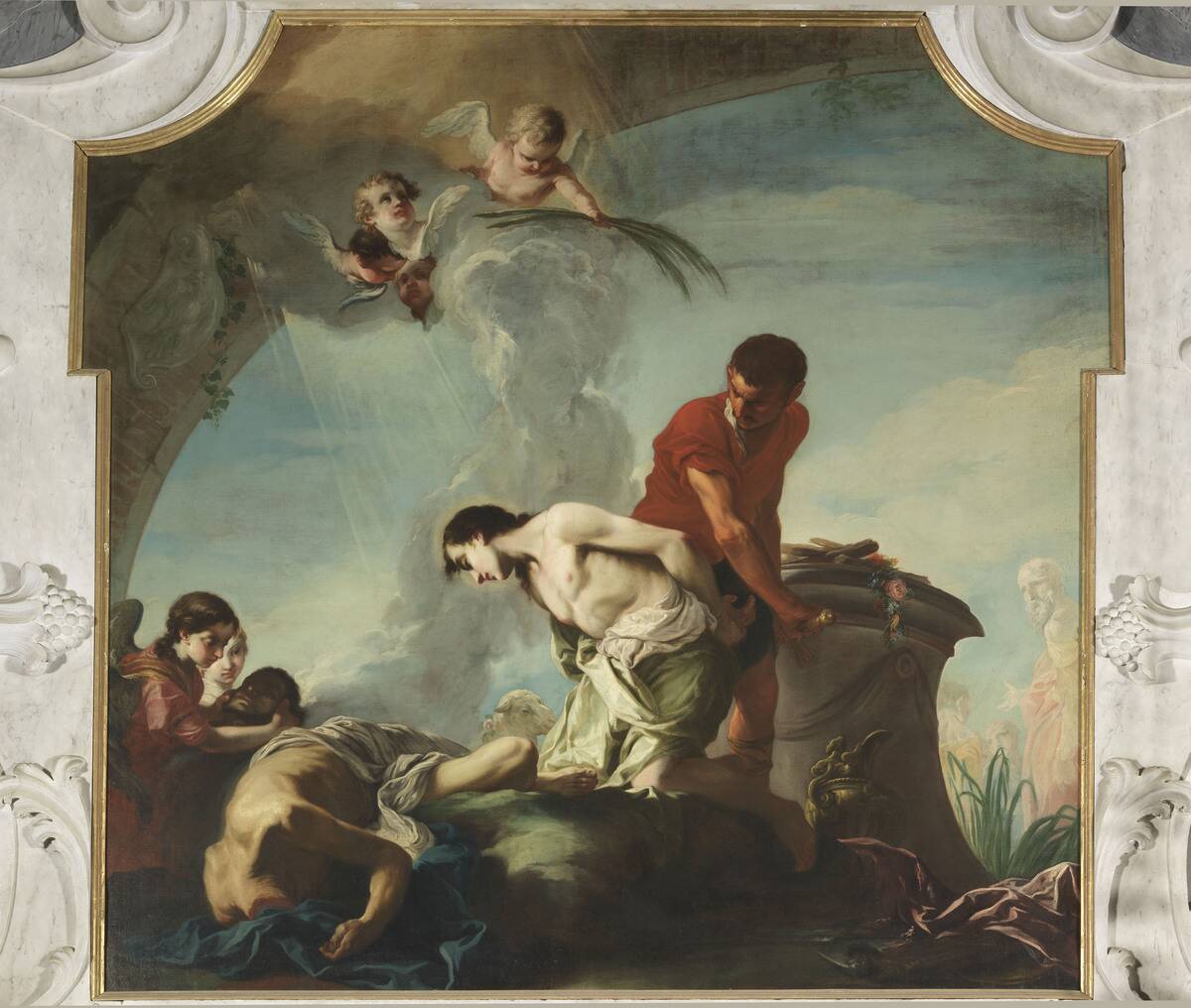 Decapitation of Saints Felice and Fortunato, by Giambettino Cignaroli, 1723, 18th Century, oil on canvas