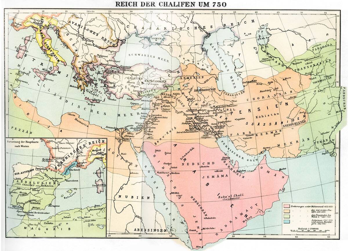 Empire of the Caliphate, in 750 -