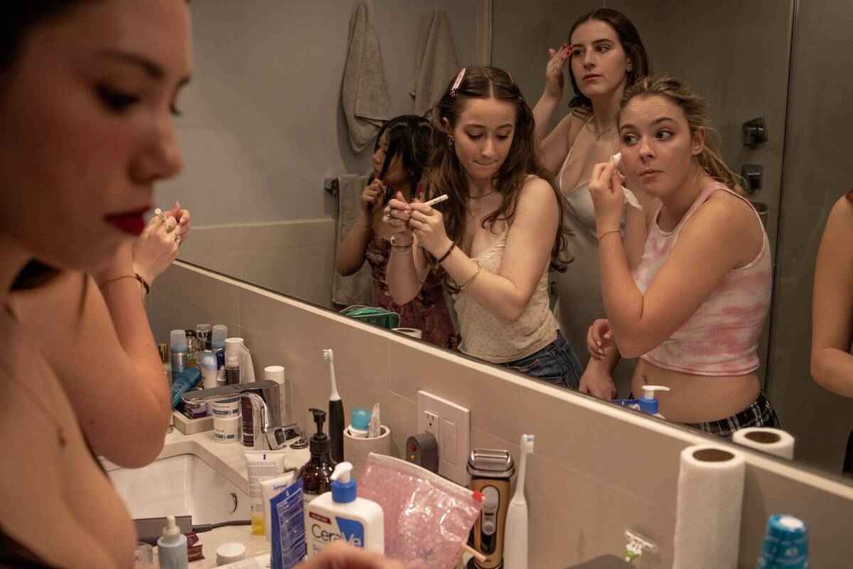 Getting ready for prom