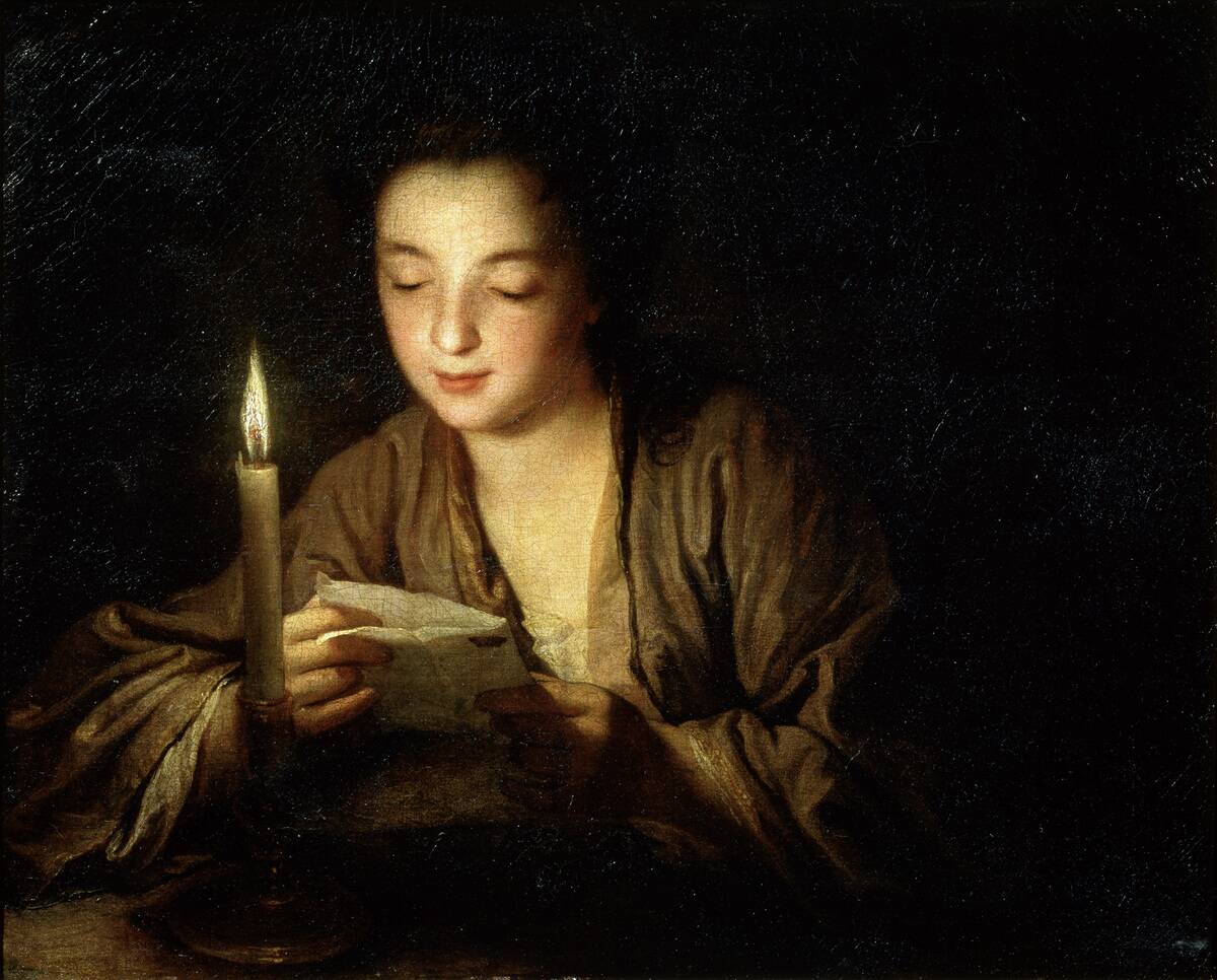 'Girl with a Candle', late 17th or early 18th century. Artist: Jean-Baptiste Santerre