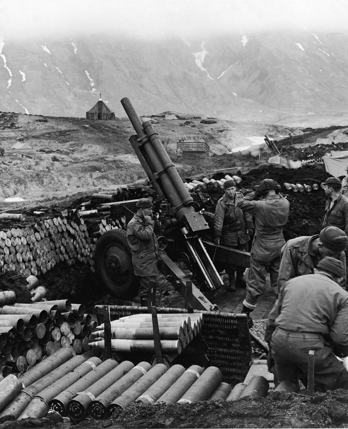 Guns Pointed Towards The Hills