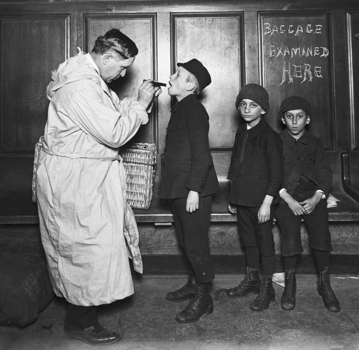 Immigrant Children Being Examined