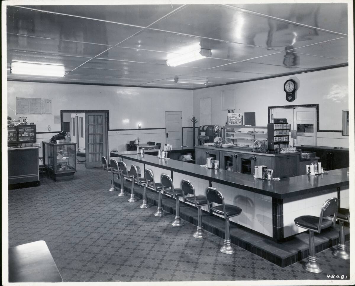 Interior Of An Empty Diner