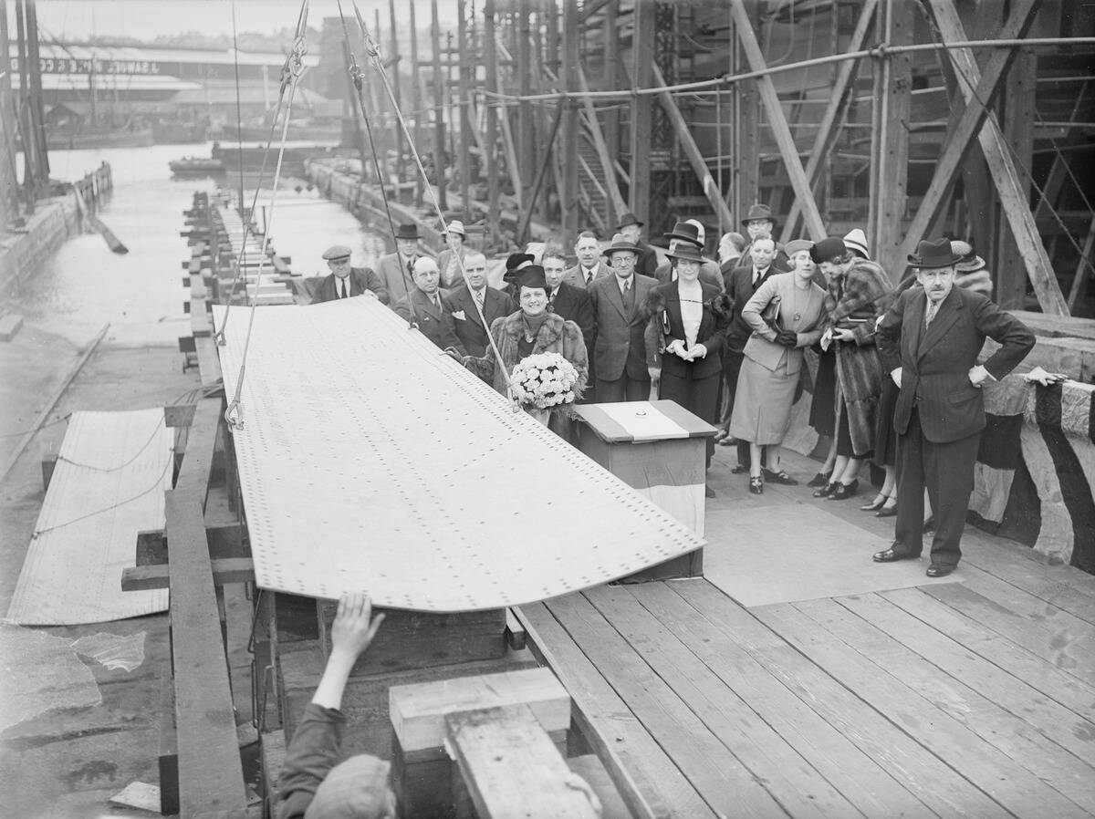 J S White Laying The Keel Of The Brazilian Destroyer Javary
