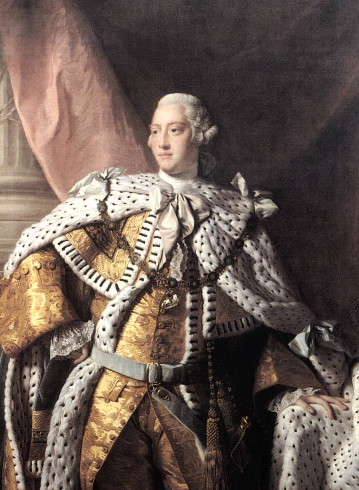 King George III of England (1738-1820) king in 1760-1820, painting by Allan Ramsay, c. 1767