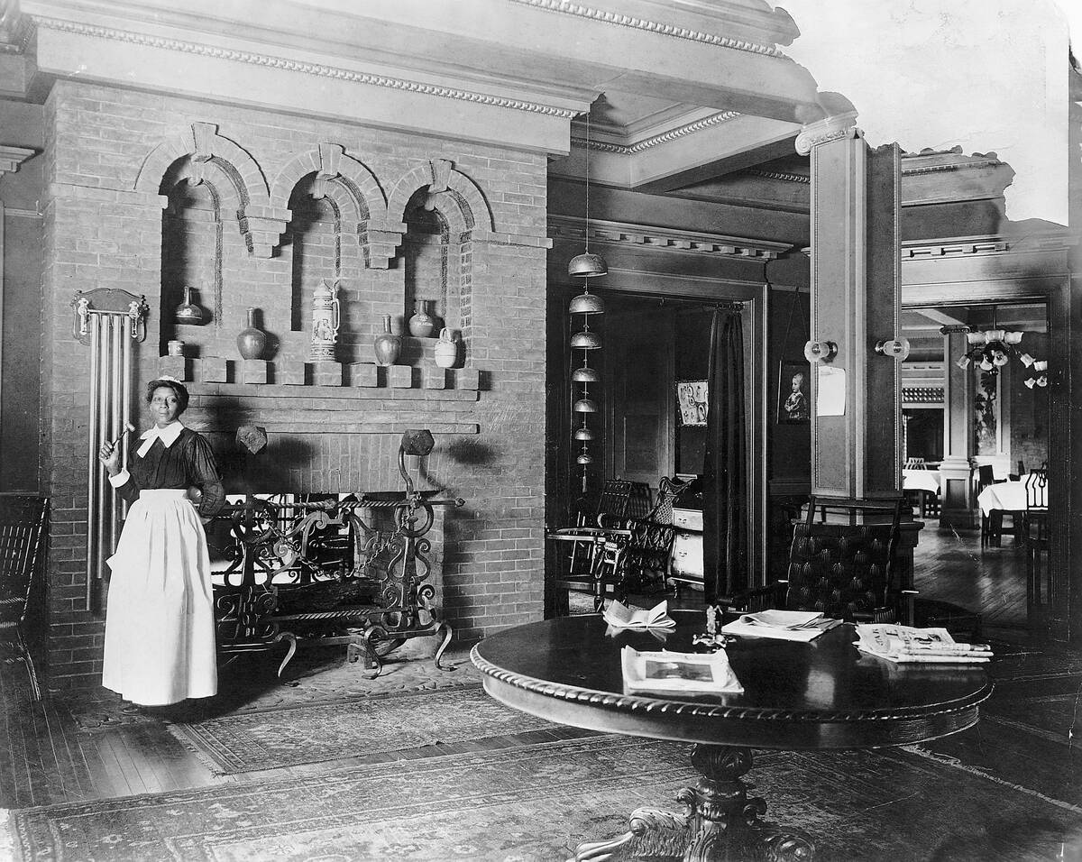 Maid Ringing Dinner Bell
