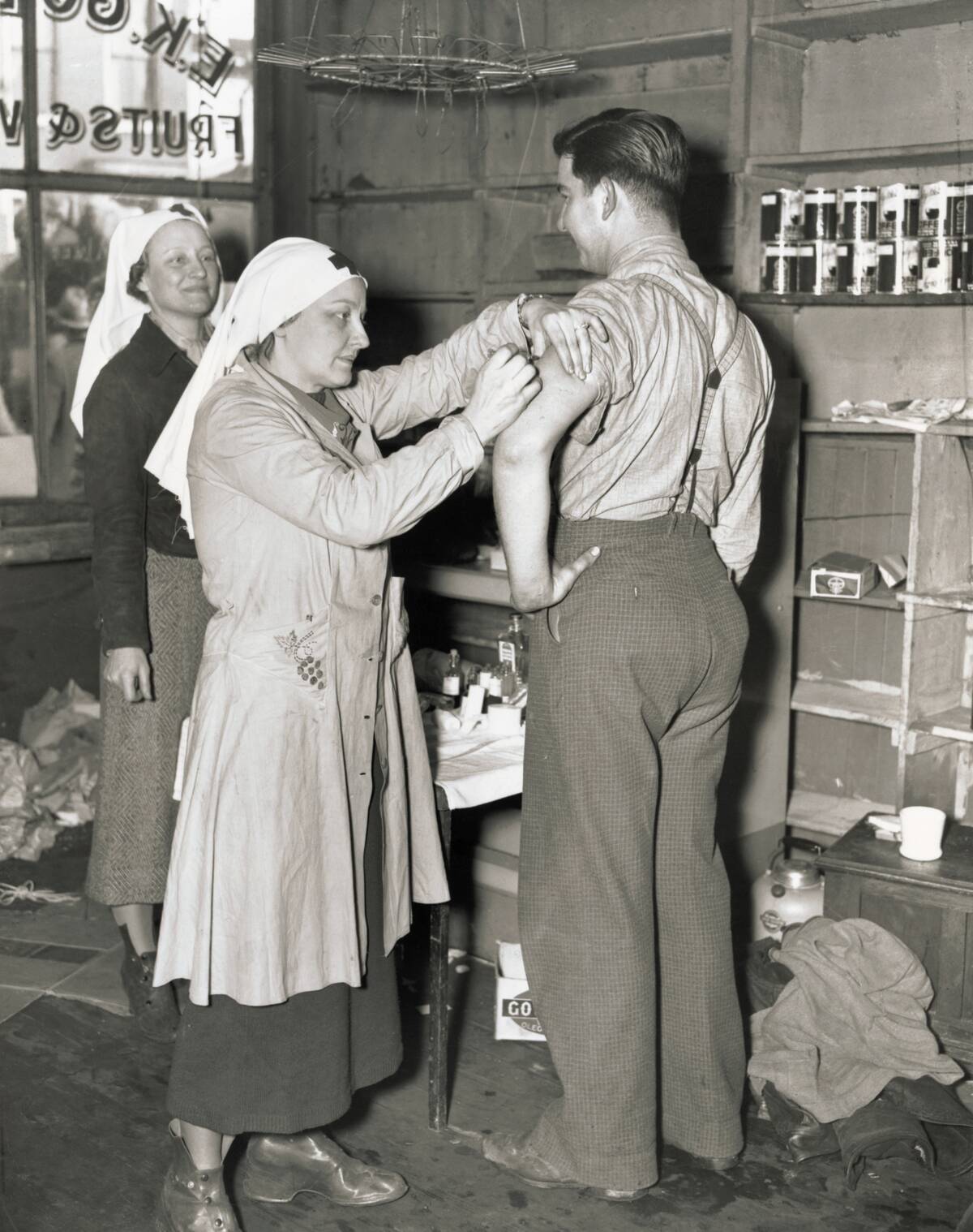 Man Getting Vaccination