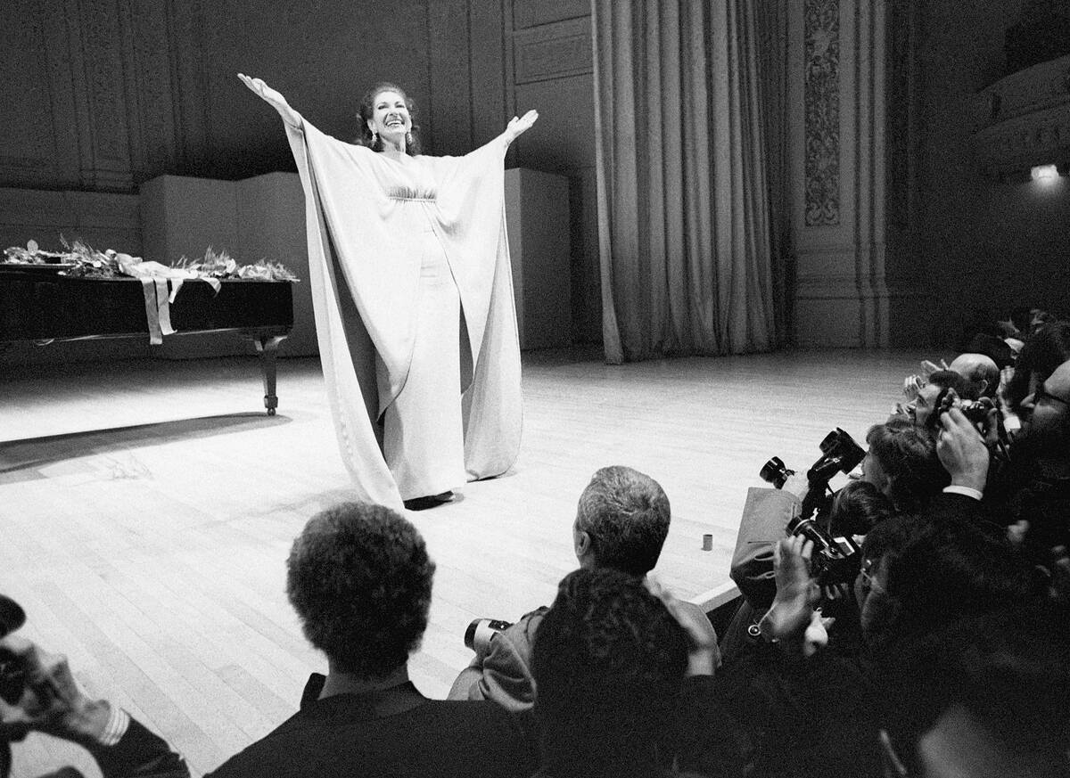 Maria Callas on Stage at Carnegie Hall