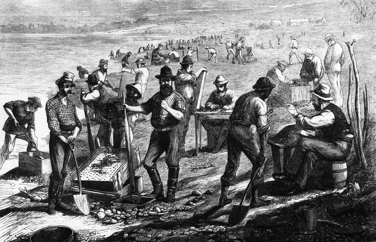Men Washing For Diamonds