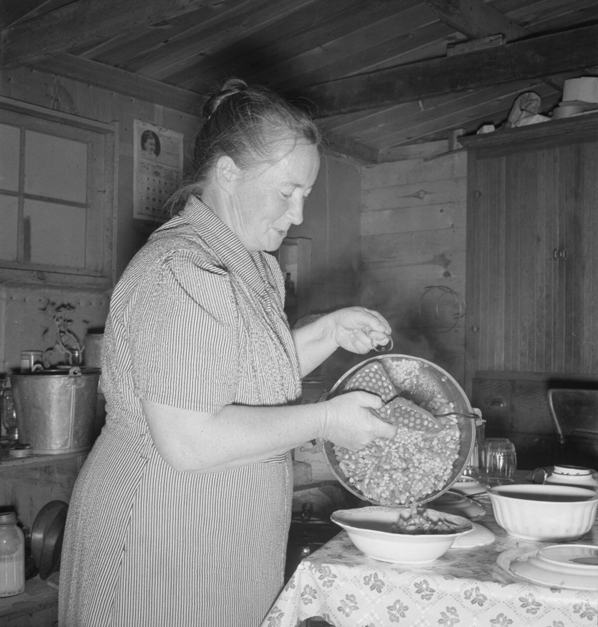Mrs. Wardlow Getting Dinner After Church In Her Basement...