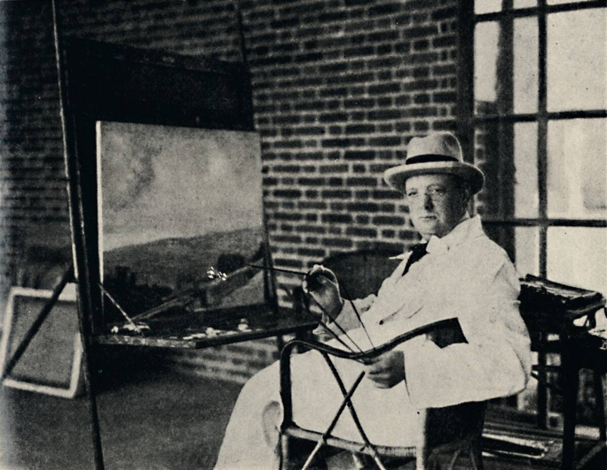 Painter In Oils - Churchill As An Artist