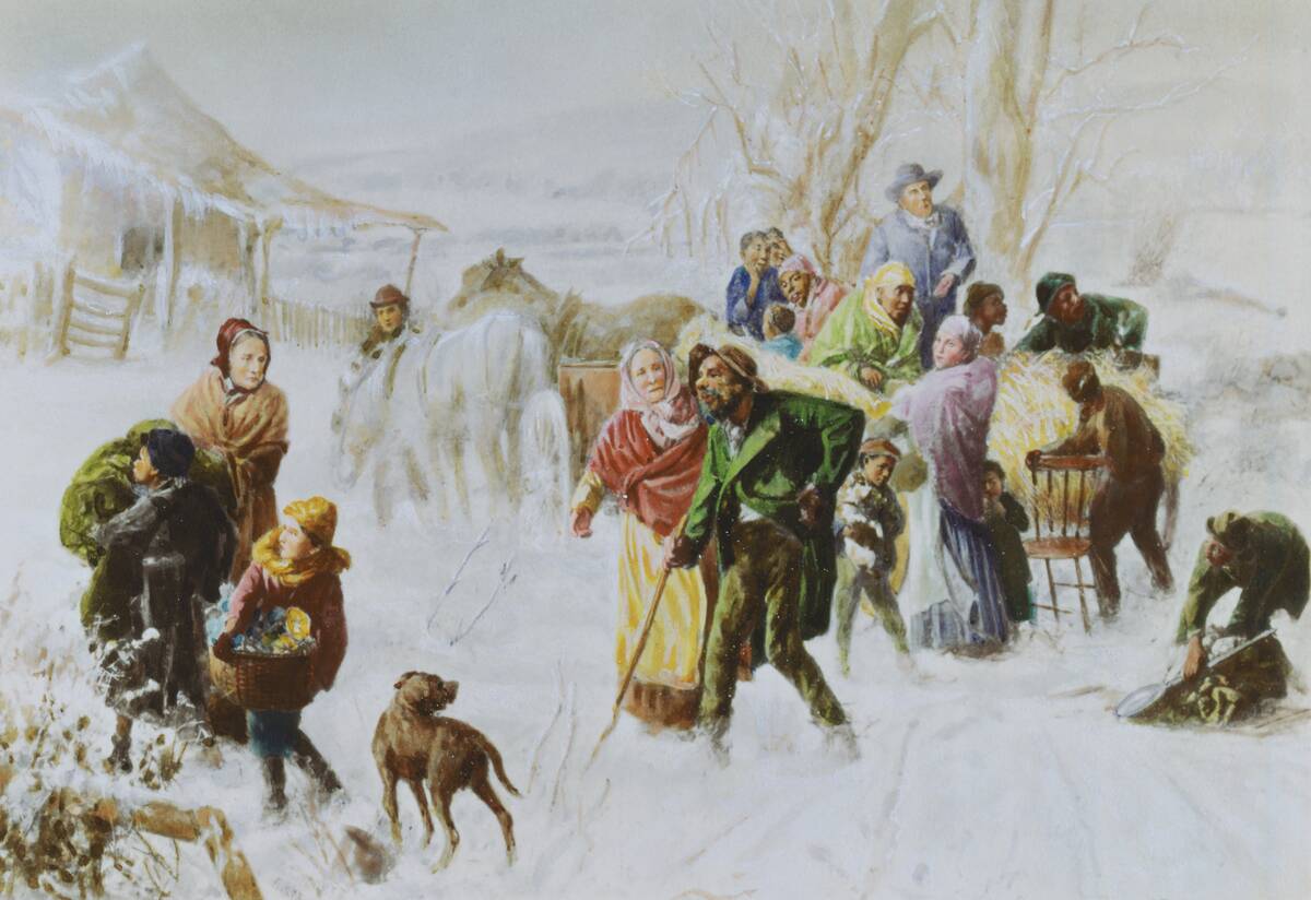 Painting After The Underground Railroad by Charles T. Webber