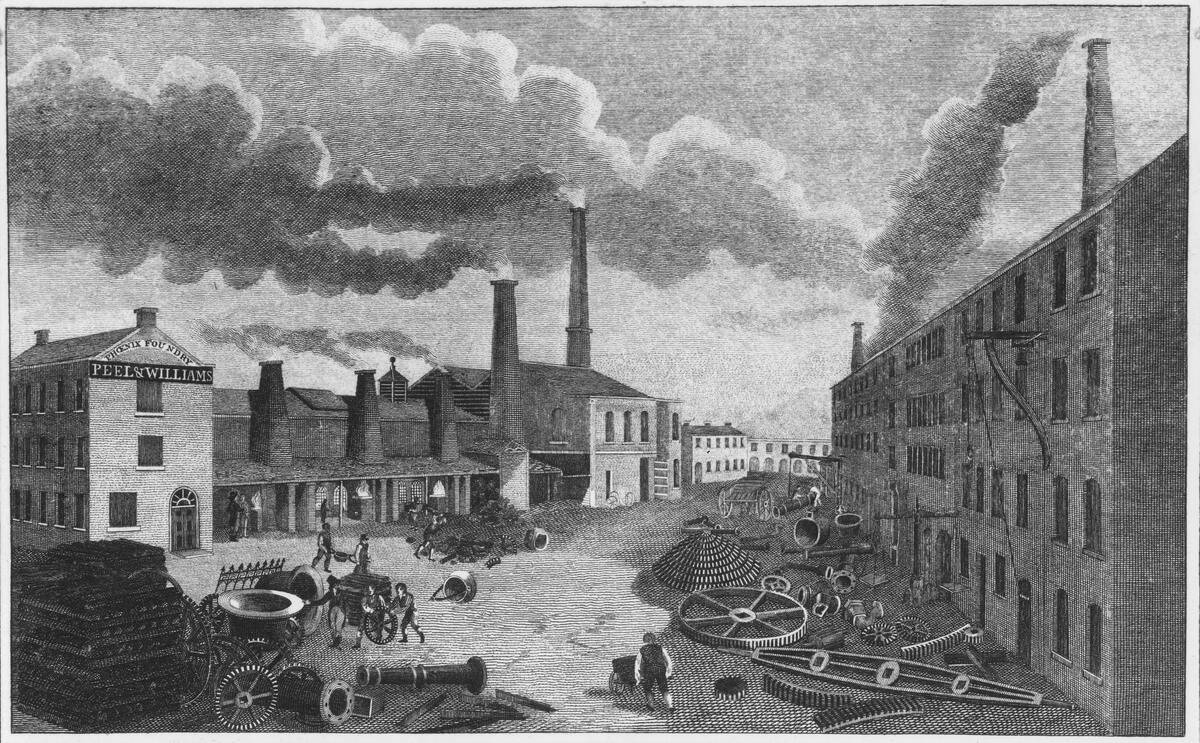 Peel and Williams Foundry, Manchester, 1814.