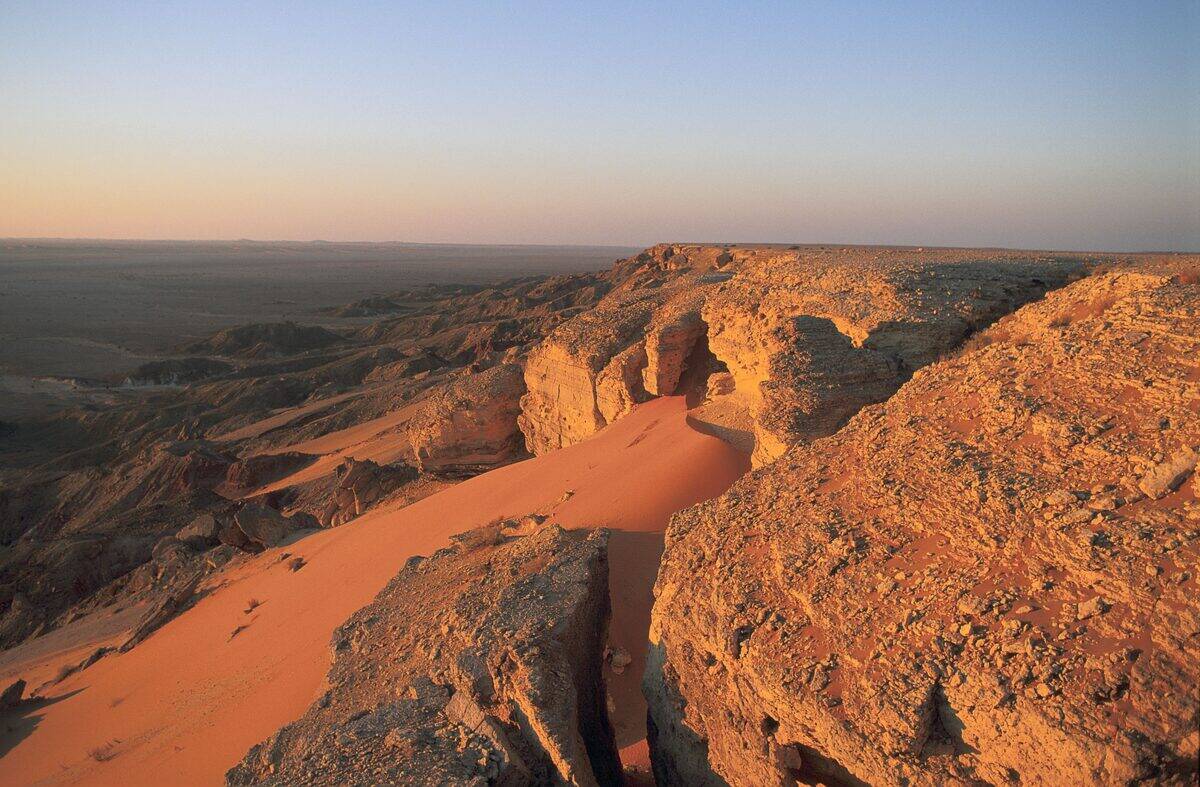 PLATEAU SEDIMENTAIRE, DESERT DU RUB AL KHALI, ARABIE SOAUDITE