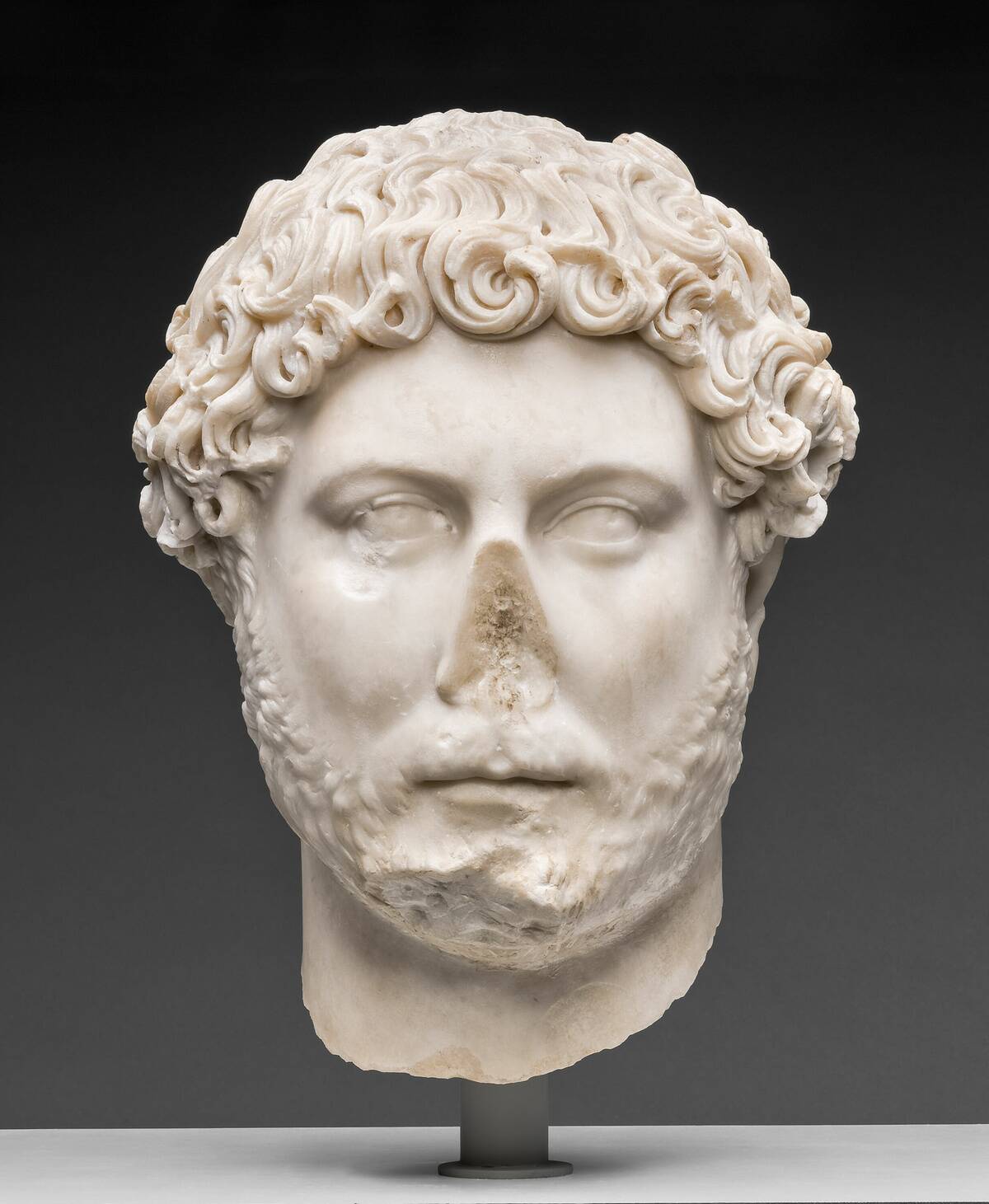 Portrait Head Of Emperor Hadrian
