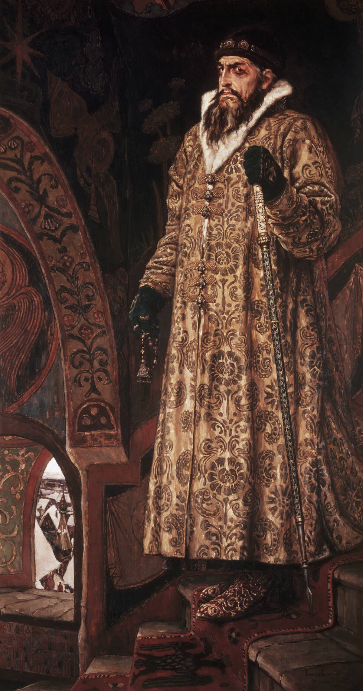 Portrait of Ivan the Terrible by Viktor Mihajlovic Vasnecov