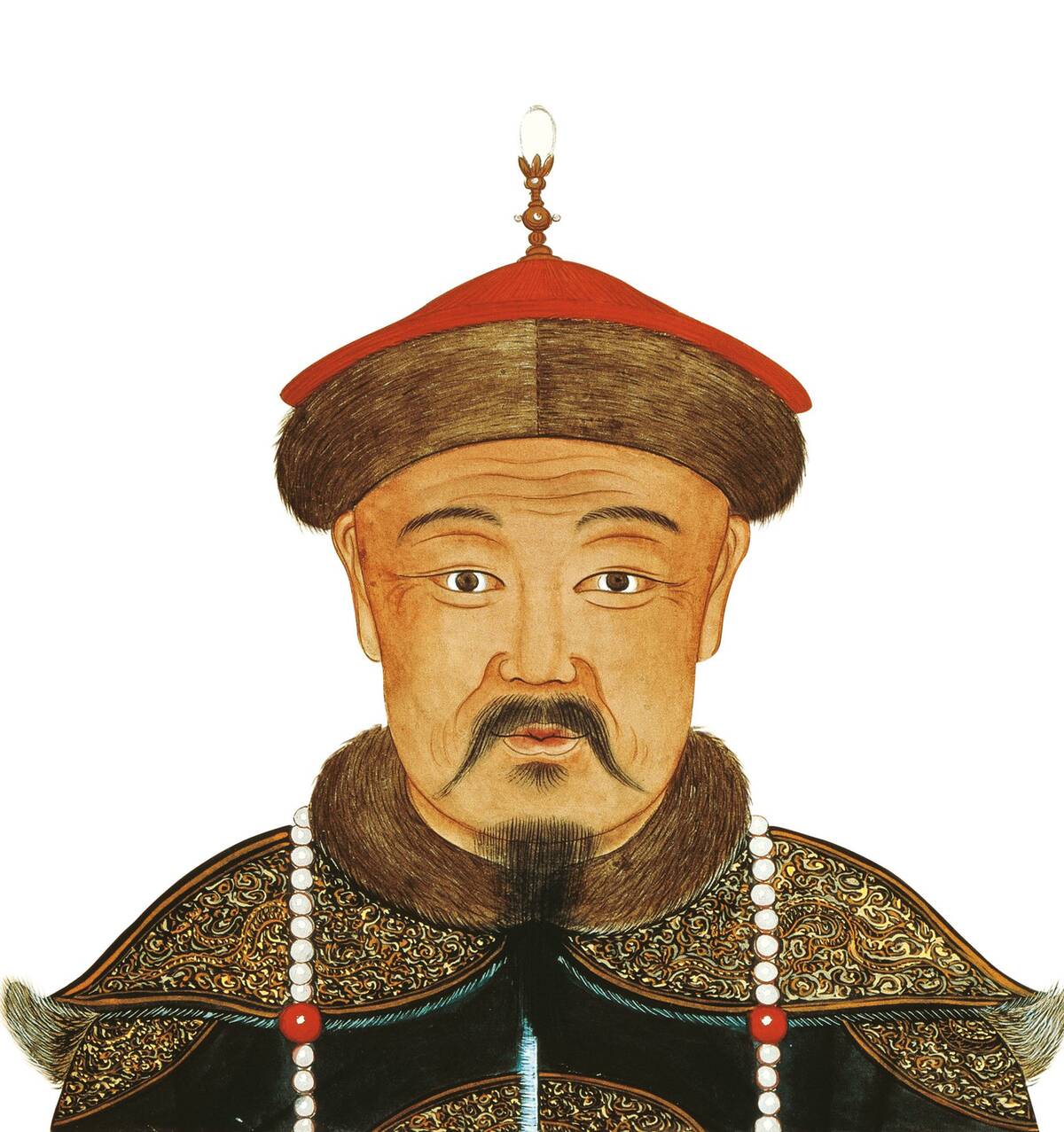 Portrait of Kublai Khan (1215-1294), 13th century