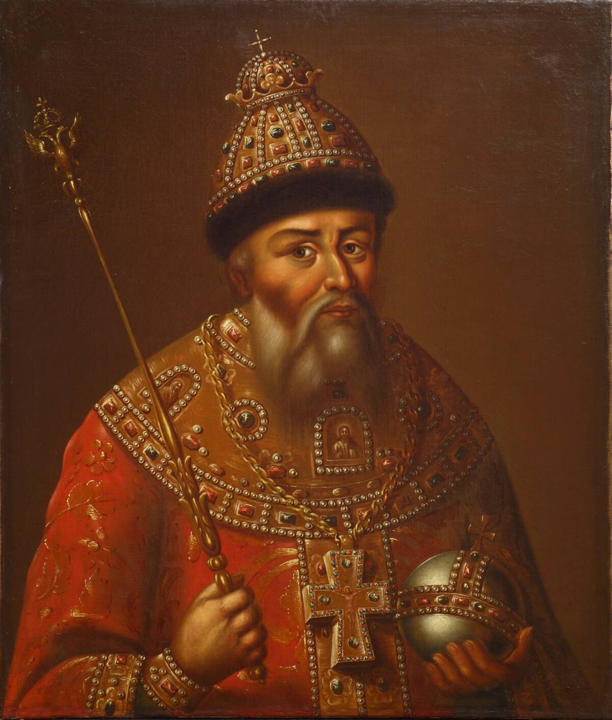 Portrait Of The Tsar Ivan Iv The Terrible (1530-1584)