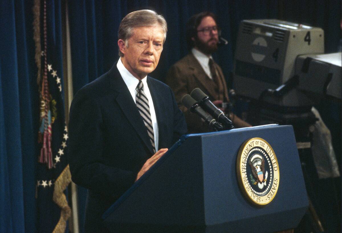 President Carter Speaks During Press Conference