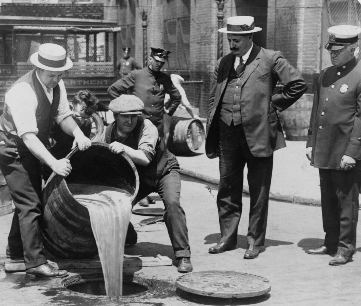Prohibition in the USA 1920-1933.
