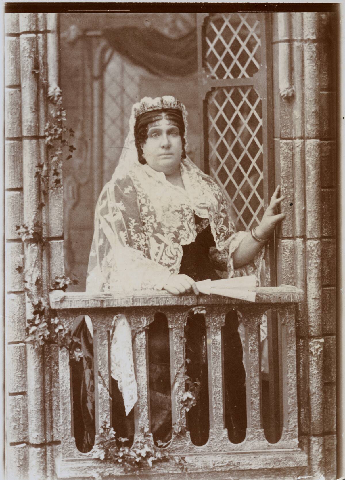 Queen Isabella II of Spain Posing on Balcony